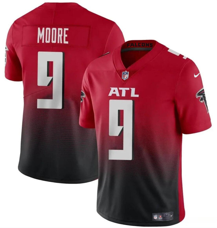 Youth Atlanta Falcons #9 Rondale Moore Red Black Vapor Untouchable Limited Stitched Football Jersey