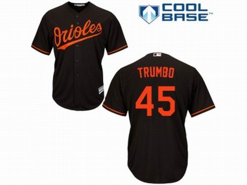 Youth Baltimore Orioles #45 Mark Trumbo Black Jersey