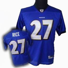 Youth Baltimore Ravens #27 Ray Rice Team Color purple Jersey