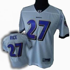Youth Baltimore Ravens #27 Ray Rice white Jersey
