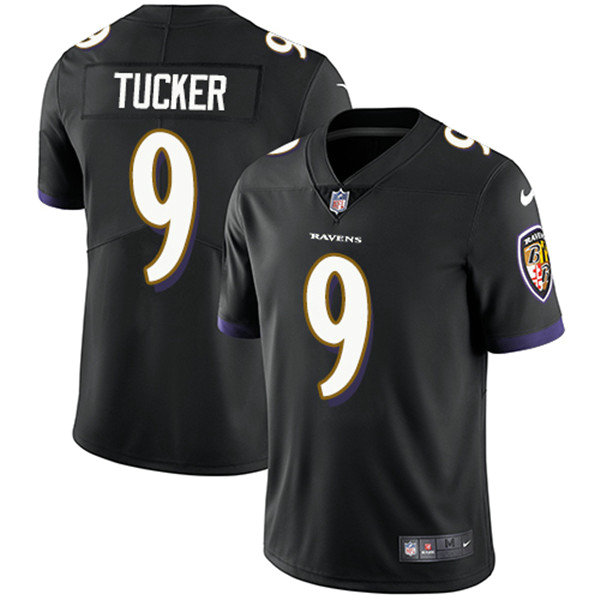 Youth Baltimore Ravens #9 Justin Tucker Black Vapor Untouchable Limited Stitched Jersey
