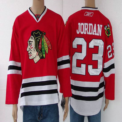 Youth Blackhawks #23 Jordan Red Stitched NHL Jersey
