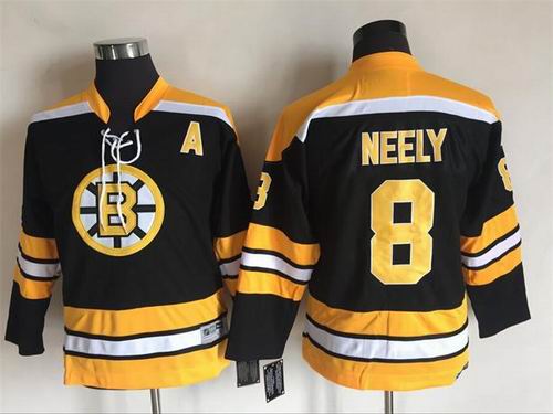 Youth Boston Bruins 8 Cam Neely Black Jersey