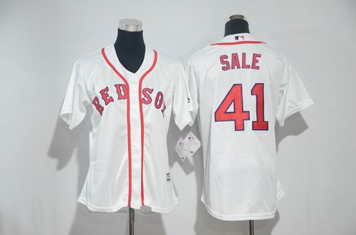 Youth Boston Red Sox #41 Chris Sale white Jersey