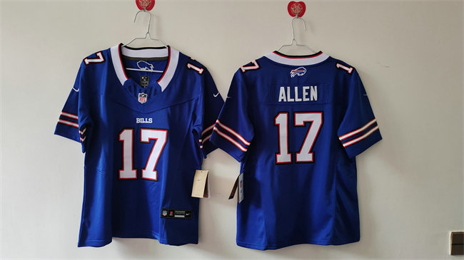 Youth Buffalo Bills #17 Josh Allen Blue 2024 F.U.S.E. Vapor Untouchable Limited Stitched Football Jersey