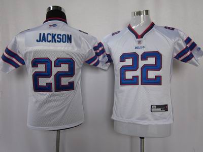 Youth Buffalo Bills #22 Fred Jackson white jerseys