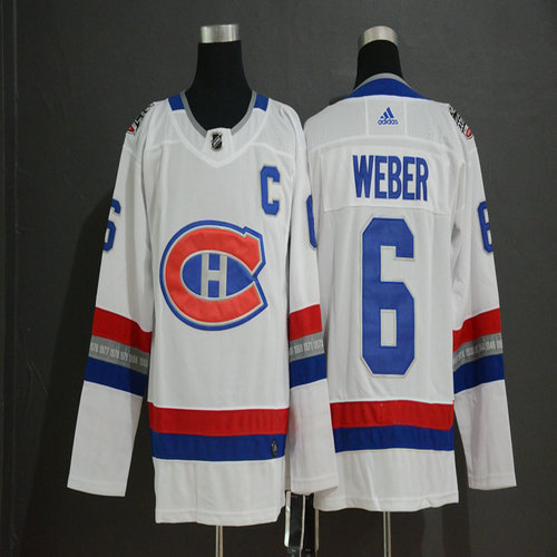 Youth Canadiens 6 Shea Weber White 2017 NHL 100 Classic Adidas Jersey