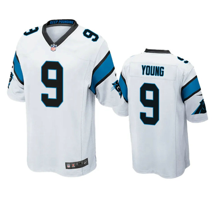 Youth Carolina Panthers #9 Bryce Young White 2023 Draft Stitched Game Jersey