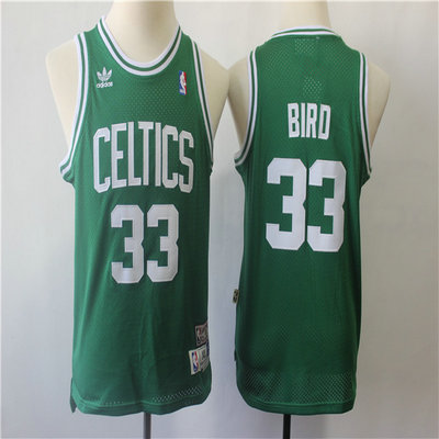 Youth Celtics 33 Larry Bird Green Youth Hardwood Classics Jersey