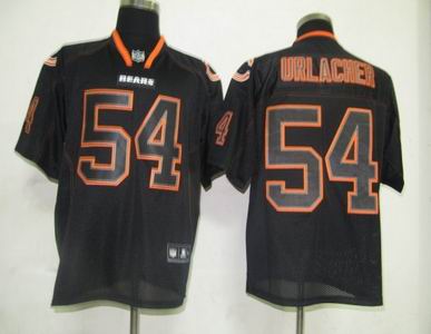 Youth Chicago Bears 54 Brian Urlacher Lights Out BLACK Jerseys