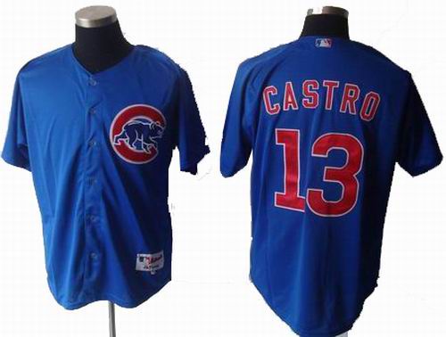 Youth Chicago Cubs #13 CASTRO CASTRO blue Jersey