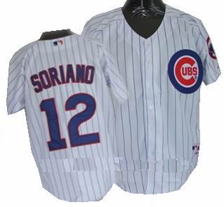Youth Chicago Cubs Alfonso Soriano #12 white Jersey