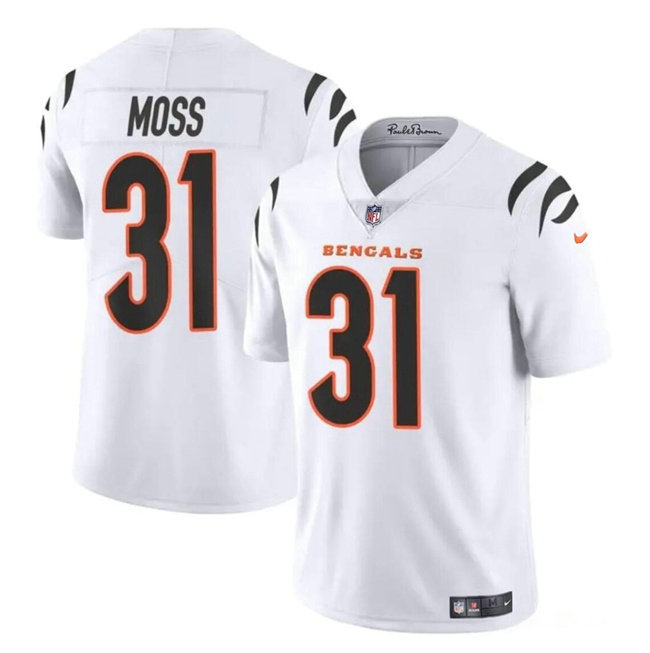 Youth Cincinnati Bengals #31 Zack Moss White Vapor Untouchable Limited Stitched Jersey