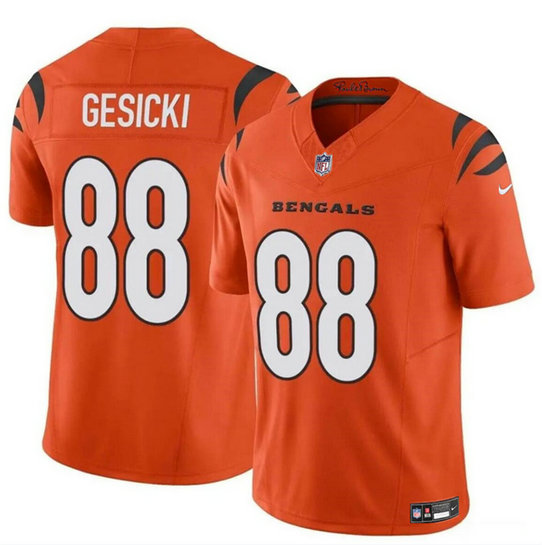 Youth Cincinnati Bengals #88 Mike Gesicki Orange 2024 F.U.S.E. Vapor Untouchable Limited Stitched Jersey