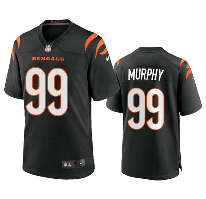Youth Cincinnati Bengals #99 Myles Murphy Black Stitched Game Jersey