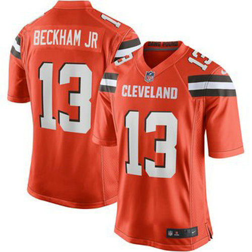 Youth Cleveland Browns #13 Odell Beckham Jr Orange Jersey