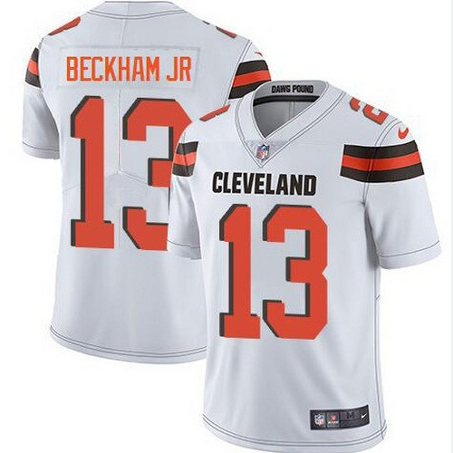 Youth Cleveland Browns #13 Odell Beckham Jr White Jersey