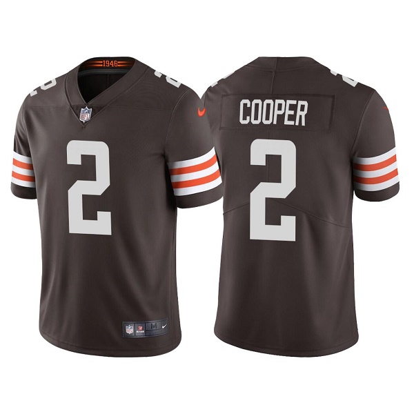 Youth Cleveland Browns #2 Amari Cooper White Vapor Untouchable Limited Stitched Jersey