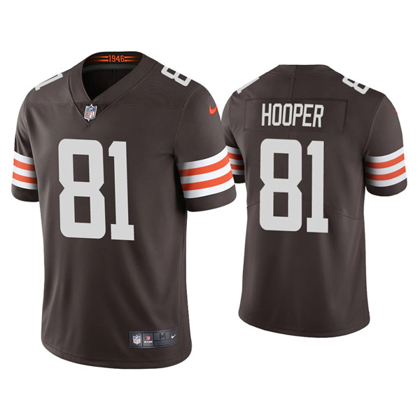 Youth Cleveland Browns #81 Austin Hooper Brown Vapor Untouchable Limited Stitched Jersey