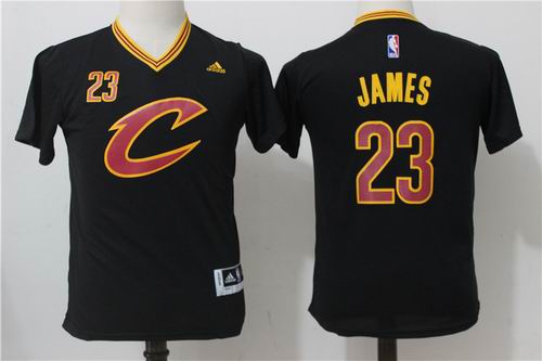 Youth Cleveland Cavaliers #23 LeBron James black Jersey