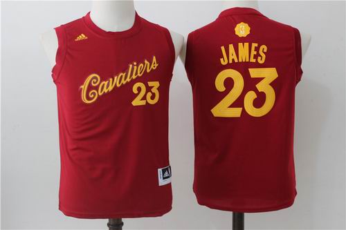 Youth Cleveland Cavaliers #23 LeBron James red 2016 Christmas Day Jerseys