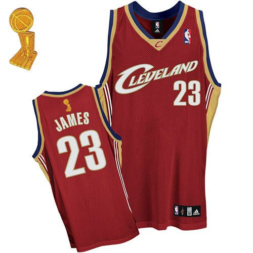 Youth Cleveland Cavaliers 23 LeBron James Red The Champions Patch NBA Jersey