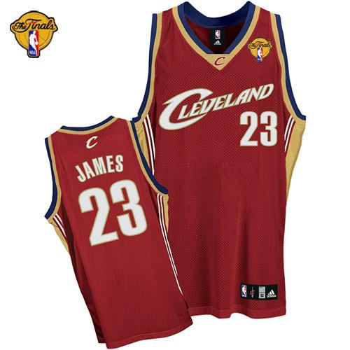 Youth Cleveland Cavaliers 23 LeBron James Red The Finals Patch NBA Jersey