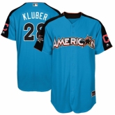 Youth Cleveland Indians #28 Corey Kluber Blue American League 2017 MLB All-Star MLB Jersey