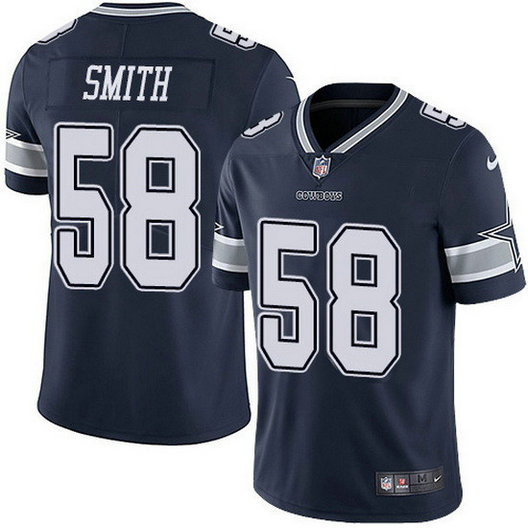 Youth Dallas Cowboys #58 Mazi Smith Navy Vapor Untouchable Stitched Football Jersey