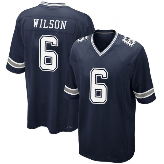 Youth Dallas Cowboys #6 Donavan Wilson Navy Vapor Limited Stitched Jersey