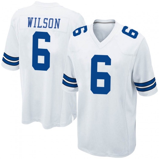Youth Dallas Cowboys #6 Donavan Wilson White  Stitched Vapor Untouchable Limited Jerseys