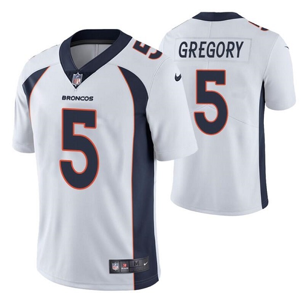 Youth Denver Broncos #5 Randy Gregory White Vapor Untouchable Limited Stitched Jersey