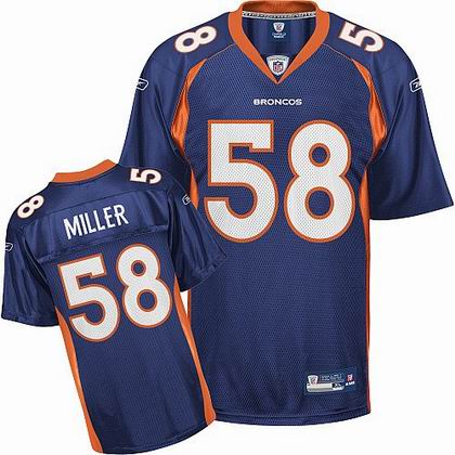 Youth Denver Broncos #58 Von Miller blue Jersey