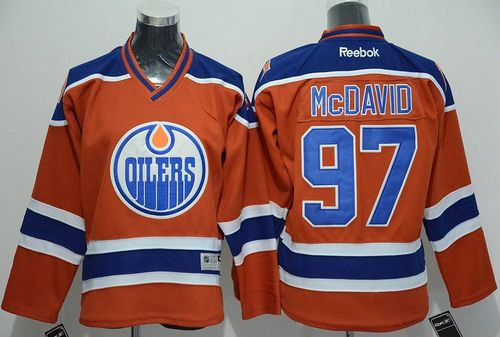 Youth Edmonton Oilers 97 Connor McDavid Orange NHL Jersey