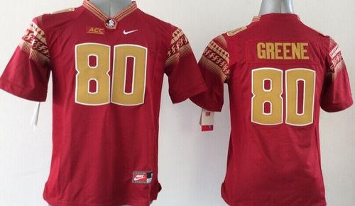 Youth Florida State Seminoles 80 Rashad Greene Red Limited Stitched NCAA Jersey
