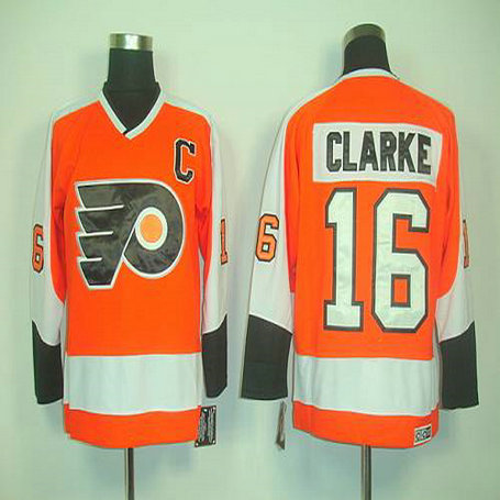 Youth Flyers #16 Clarke Orange CCM Throwback Stitched NHL Jersey