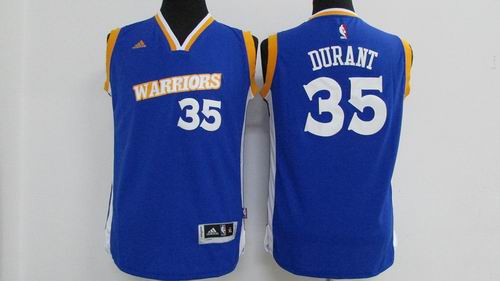 Youth Golden State Warriors #35 Kevin Durant blue Jersey