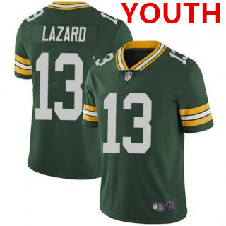 Youth Green Bay Packers #13 Allen Lazard Green Vapor Untouchable Limited Stitched Jersey