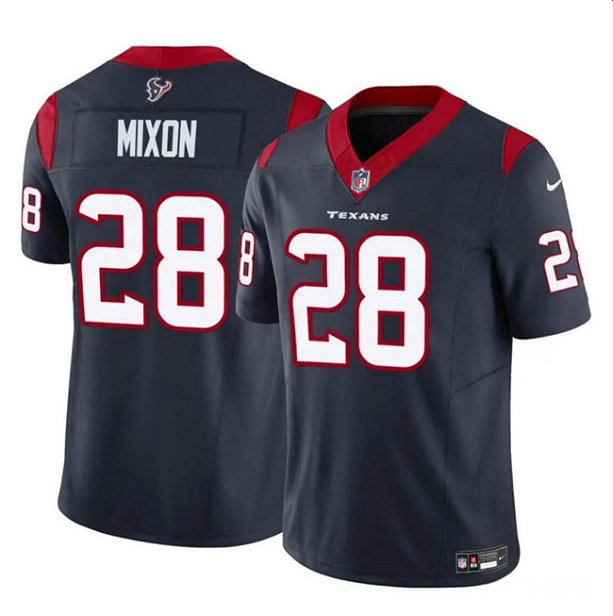 Youth Houston Texans #28 Joe Mixon Navy 2024 F.U.S.E Vapor Untouchable Limited Stitched Football Jersey