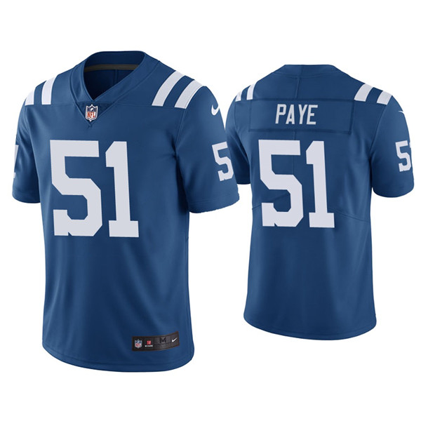 Youth Indianapolis Colts #51 Kwity Paye Blue Vapor Untouchable Limited Stitched Football Jersey
