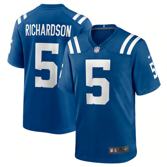 Youth Indianapolis Colts Indianapolis Colts #5 Anthony Richardson Blue 2023 Draft Stitched Game Jersey