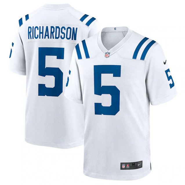 Youth Indianapolis Colts Indianapolis Colts #5 Anthony Richardson White 2023 Draft Stitched Game Jersey