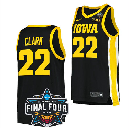 Youth Iowa Hawkeyes #22 Caitlin Clark Black College Stitched Basketball Jersey