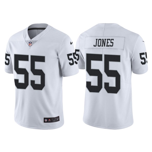 Youth Las Vegas Raiders #55 Chandler Jones White Vapor Untouchable Limited Stitched NFL Jersey