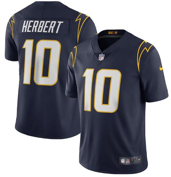 Youth Los Angeles Chargers #10 Justin Herbert Navy Vapor Untouchable Limited Stitched Jersey