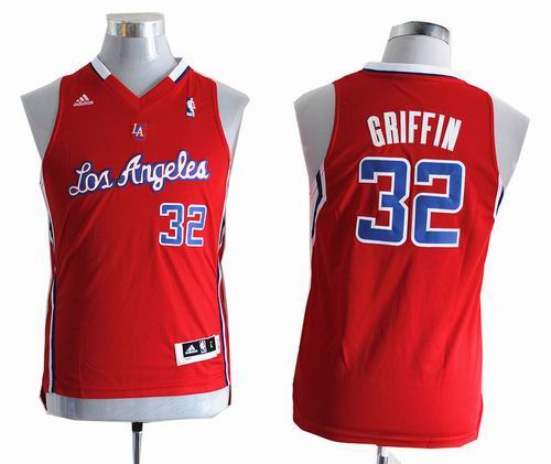 Youth Los Angeles Clippers #32 Blake Griffin red Basketball Jersey