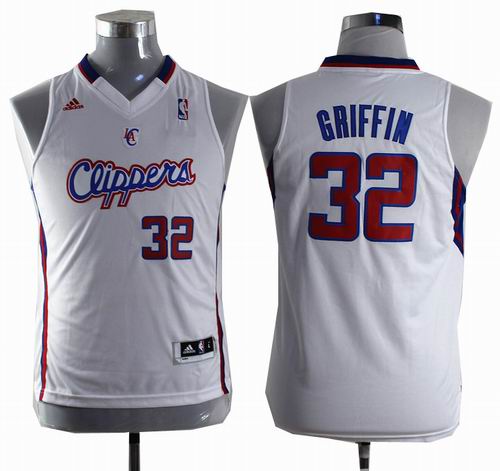 Youth Los Angeles Clippers #32 Blake Griffin white Basketball Jersey