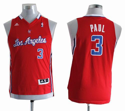 Youth Los Angeles Clippers 3# Chris Paul RED Jersey