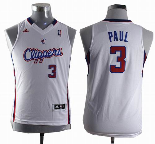 Youth Los Angeles Clippers 3# Chris Paul white Jersey