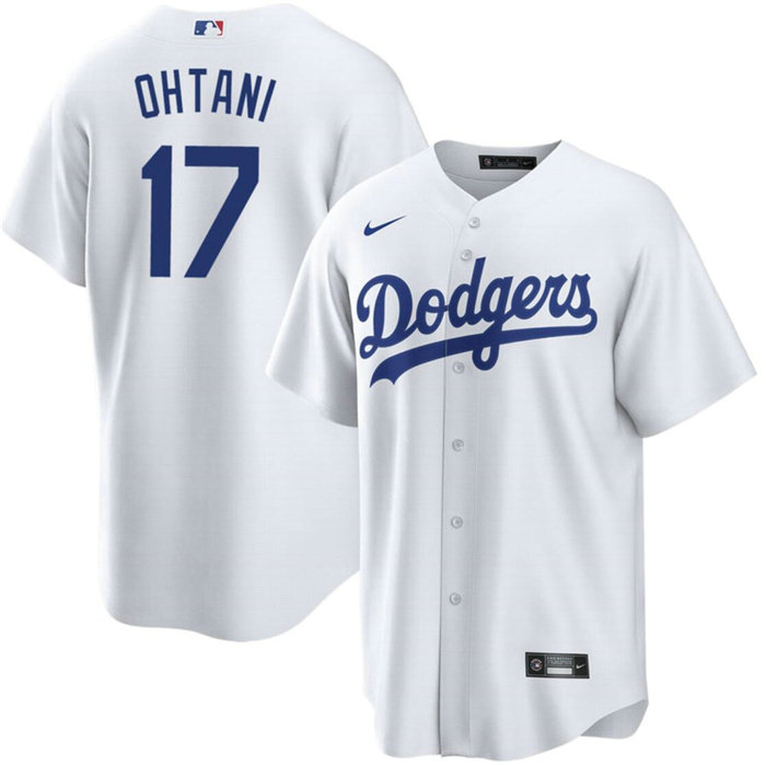 Youth Los Angeles Dodgers #17 Shohei Ohtani White Cool Base Stitched Jersey